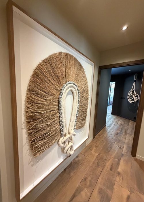 Evasion Habitat - Architecture d'intérieur porto-vecchio - projet quartz - domaine de cala rossa - couloir accès aux chambres d'amis