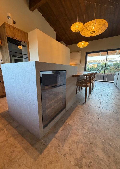 Evasion Habitat - Décoration et architecture d'intérieur - Projet Agate bergerie corse - cuisine